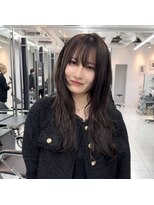 トニーアンドガイ 青山店(TONI & GUY) レイヤーカット　束間　ロングレイヤー　オリーブブラウン