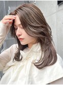 ワンカール/レイヤーロング/顔周りカット/くびれレイヤー/ミディ