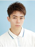 ナチュラルアップバング ツーブロック