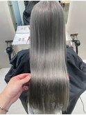 ダブルカラー 髪質改善 縮毛矯正 イメチェン 艶カラー