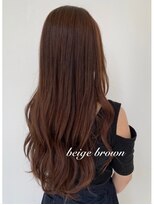 ニューライン 豪徳寺 山下(New-Line)&nbsp;ガーリーロングのベージュブラウン