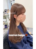 顔周りカット_マロンベージュ_ 担当 垣内 9074