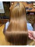 【複雑履歴】縮毛矯正(縮毛矯正+カット+ヘアエステ)髪質改善商品付き ￥45,100