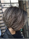 ショートハイライトバレイヤージュ