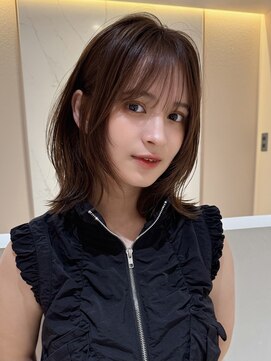 サンド ミュウ 横浜店(sand mieu) ボブディオリーブベージュ髪質改善縮毛矯正フェイスレイヤー