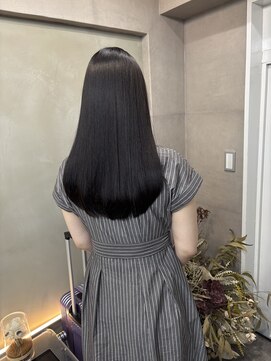 ファビ 渋谷(Fab) くびれヘア/暗めカラー/アプリコットオレンジ/縮毛矯正