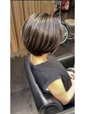 大人の洒落感ボブ×バレイヤージュ
