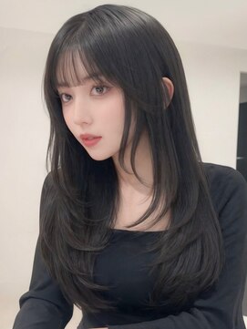 アポロ 横浜駅店(apollo) xカット//ホワイトグレージュ/レイヤーカット/チェリーブラウン