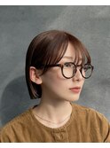 切りっぱなしボブ　ミニボブ