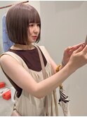ミルクティーカラーとボブ【仲宗根】