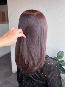 結び(musubi) ラベンダーブラウン×layer cut ◎
