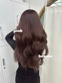 ナツエクステンション 梅田(natsuu extension) #ピンクブラウン艶カラー×エクステ80枚