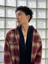 ビビディ バビディ ブー 河原町三条店(Bibbidi.bobbidi.boo)&nbsp;黒髪短髪/刈り上げなしスパイキーショート