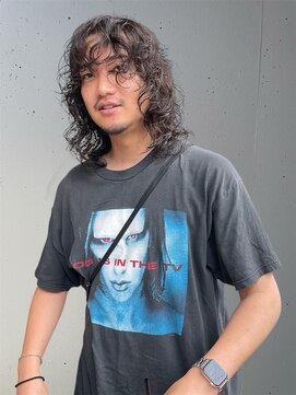 メンズニュアンスパーマIzumi/パーマ/黒髪/レイヤー/博多住吉