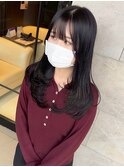 ストレート/レイヤーカット/ナチュラル/セミロング