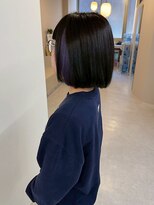 エトレ(etore)&nbsp;ショート/ストレートボブ/インナーカラーパープル