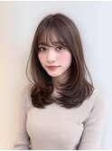 ローハッシュレイヤーミルクティーベージュ春カラー