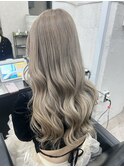 ホワイトグレージュミルクティーグレージュヘアメイク川越本川越