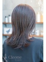 クレオメ 田町店(Cleome)&nbsp;前髪レイヤーカットガーリーイメチェンピンクベージュフェミニン