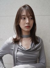 ヴィサージュ ギンザ VISAGE GINZA&nbsp;透明感ブラウン×レイヤーミディ×シースルーバング