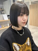 ラミエバイメルト 下北沢(lamie by melt) 花田/ミニボブオリーブベージュグレージュ下北沢ショート韓国