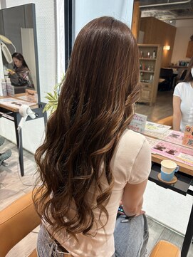 ジャストビューティ ルフレ 金沢八景店(Just Beauty Rufure) ハイライト/白髪ぼかし/グレージュ/ロング/髪質改善
