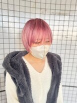 アローズ 沖縄店(arose)&nbsp;ベリーピンク×マッシュショート
