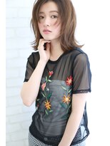 ハイル(KHAIR)&nbsp;【KHAIR】フリンジバング×セミウエットミディ