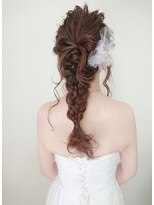 ヘア メイク リン(hair make rin)&nbsp;ゆるりと編み下ろしりぼん(^^)