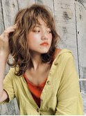 namie ミディアムレイヤーウェーブスタイル