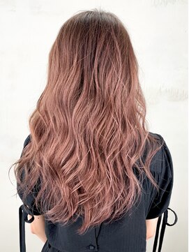 アイティー バイ アルバム 中野店(IT by ALBUM) ピンクベージュ_ハイライトカラーセミウェットウェーブ_ba299341