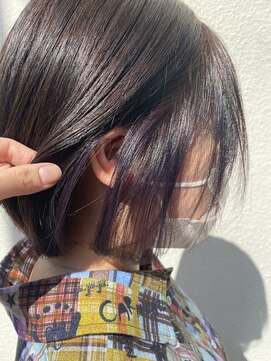リズ 都島店(Lis) ボブ☆ダークパープル