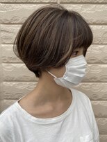 コーディアルヘア 白川本店(Cordial hair)&nbsp;ナチュラルハイライト×丸みショート