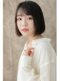 黒髪うる艶髪前下がり小顔ぷつっとボブY北浦和20代30代40代
