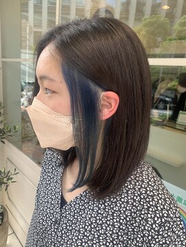 エクリフルール(equri fleur) 【目黒】イヤリングカラー×ブルー