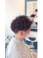 アミーコ(Amico)&nbsp;シークレットパーマツーブロックマッシュパーマ刈り上げモテる
