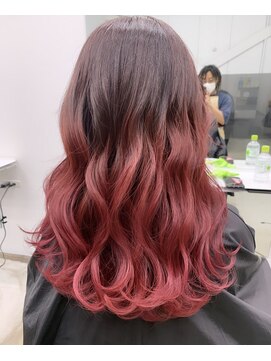 ユイツ グラデーションカラー×ビビッドピンク