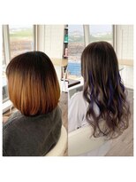 クラン ヘアーアンドスタジオ(CLAN hair & studio)&nbsp;ハイトーンエクステブリーチインナーミルクティーベージュ