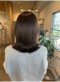 髪質改善カラー×チョコレートブラウン