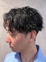 メンズココ 清澄白河店(MENS COCO)&nbsp;センターパートツイストスパイラルパーマ波巻きスパイラルパーマ