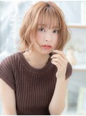外国人風こなれヘア抜け感切りっぱなしボブc5越谷20代30代40代