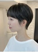 ショートヘア/ボブ/可愛い丸み/簡単スタイリング/20代30代
