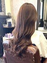 ジョージグランデ(JO-JI grande)&nbsp;ブリーチ無しカラー/アッシュベージュ/ゆる巻きロング