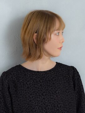 アース 鶴見店(HAIR&MAKE EARTH) ハイトーン×切りっぱなしボブ