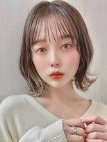 サンド 名古屋(sand)&nbsp;アプリコットオレンジくびれヘアハイライトカラー名古屋ショート