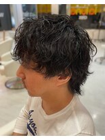 ラ ルーナ アレックス 阪急六甲店(la luna alex) シャドウパーマ/メンズパーマ/メンズウルフ/メンズ黒髪