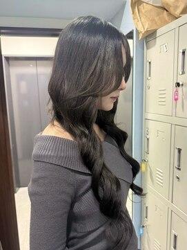 エルビービューティーサロン(LB Beauty Salon) 小顔ロングレイヤー×モテ髪ブラック★羽エクステ【池袋駅】