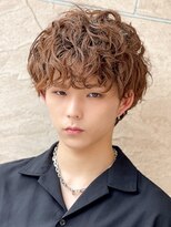 エルマーク 梅田(L-MARK)&nbsp;マッシュヘア/波巻きパーマ/men's/スパイラルパーマ