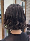 ボブパーマコテ巻き風パーマデジタルパーマ