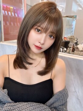 クム(kumu) 【kumu】くびれミディ /グレージュ/ アイドル前髪/栄/名古屋